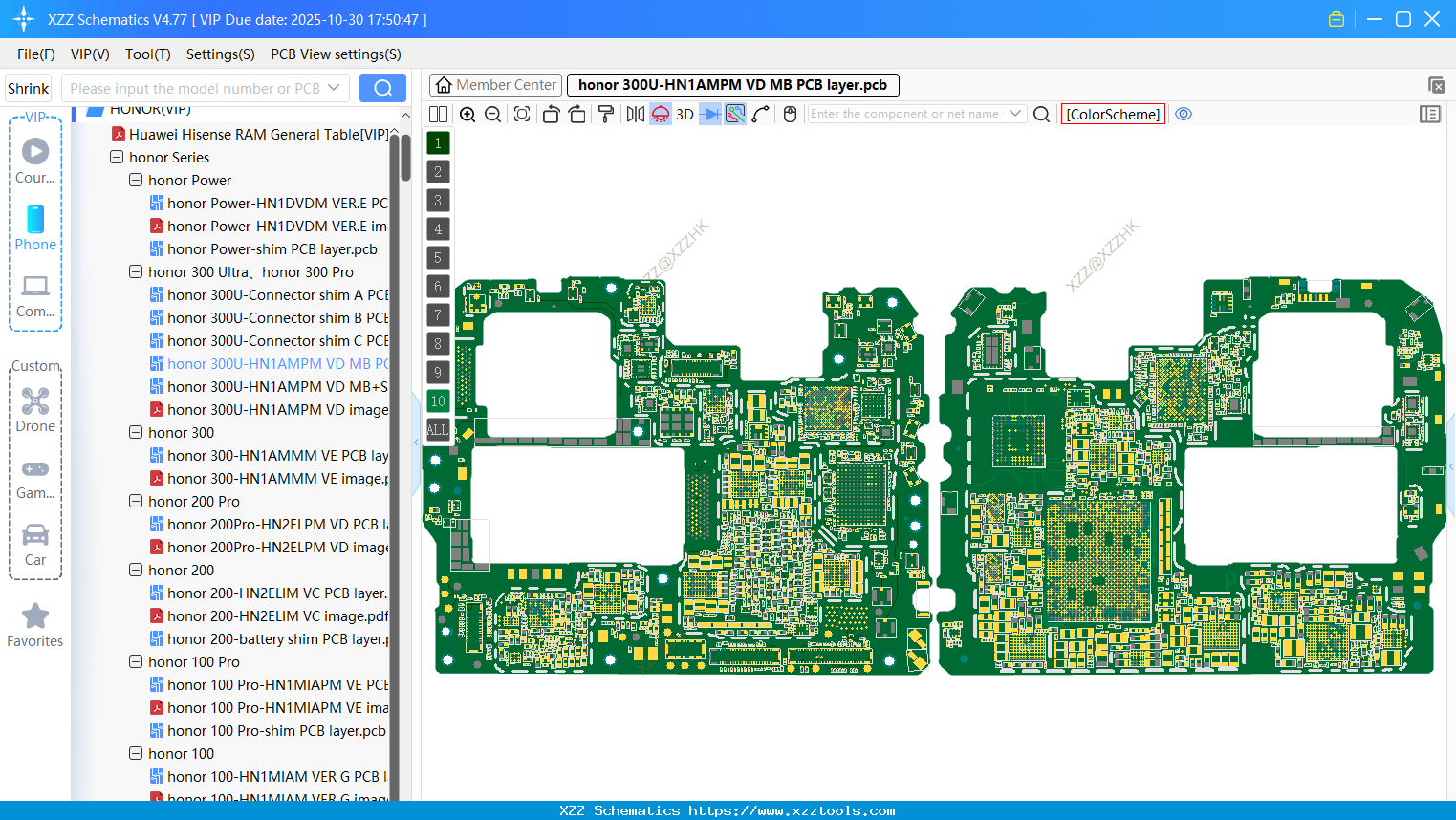 Honor 300U-HN1AMPM VD MB PCB Layer